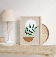 Load image into Gallery viewer, ABSTRACT MOON & VASE PLANT