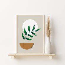 Load image into Gallery viewer, ABSTRACT MOON & VASE PLANT