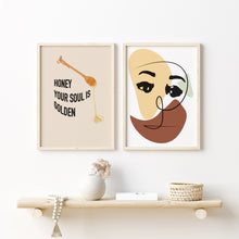Load image into Gallery viewer, Golden Soul Typography Print | ÀBISÀLU STUDIO
