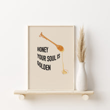 Load image into Gallery viewer, Golden Soul Typography Print | ÀBISÀLU STUDIO