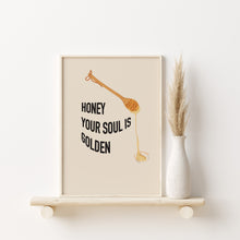 Load image into Gallery viewer, Golden Soul Typography Print | ÀBISÀLU STUDIO
