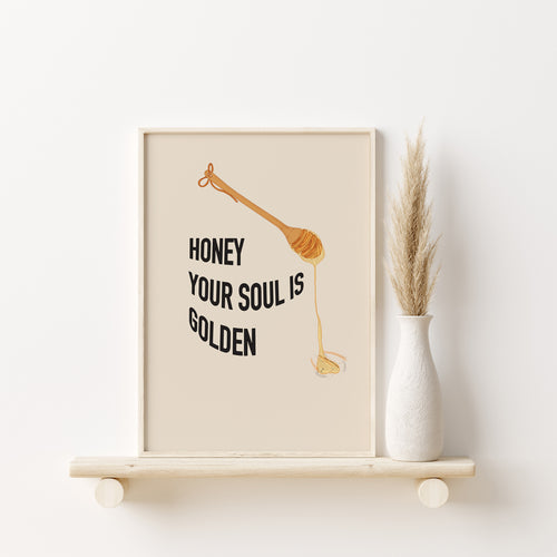 Golden Soul Typography Print | ÀBISÀLU STUDIO